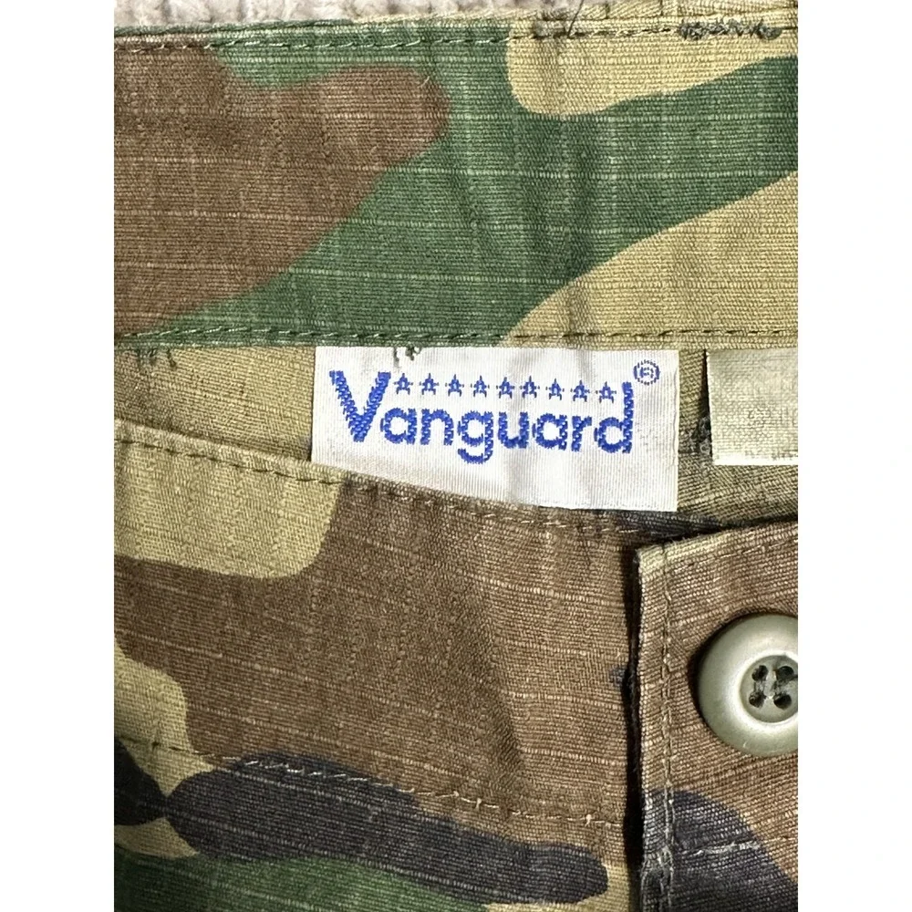 US Military BDU Pants Trousers Woodland Camo Vanguard Large Reg
